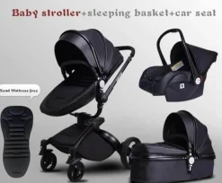 Kinder The Decor Haven Kinderwagen & Zubehör-Aluminium 3-in-1 Kinderwagen - Modernes, stilvolles Design