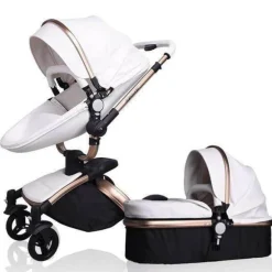 Kinder The Decor Haven Kinderwagen & Zubehör-Aluminium 3-in-1 Kinderwagen - Modernes, stilvolles Design