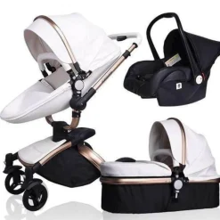 Kinder The Decor Haven Kinderwagen & Zubehör-Aluminium 3-in-1 Kinderwagen - Modernes, stilvolles Design