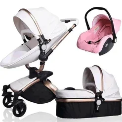 Kinder The Decor Haven Kinderwagen & Zubehör-Aluminium 3-in-1 Kinderwagen - Modernes, stilvolles Design