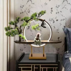 Comfort u0026 Style Beleuchtung-Aluminum Ring Table Lamp - Modern Creative Lighting