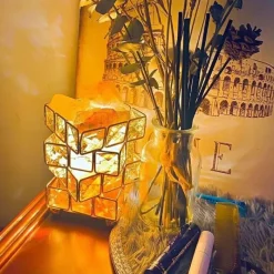 Willow u0026 Whim Beleuchtung-Ambient Crystal Cube Light - Schimmernde Stimmungslampe