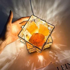 Willow u0026 Whim Beleuchtung-Ambient Crystal Cube Light - Schimmernde Stimmungslampe