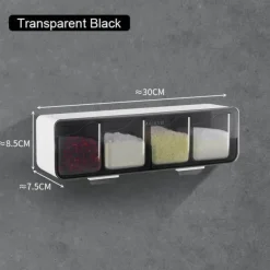 The Culinary Kit Küche & Esszimmer-An der Wand montiertes Gewürzregal – Organizer und Aufbewahrungslösung für Gewürzgläser