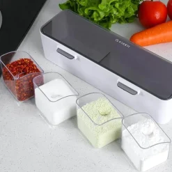 The Culinary Kit Küche & Esszimmer-An der Wand montiertes Gewürzregal – Organizer und Aufbewahrungslösung für Gewürzgläser