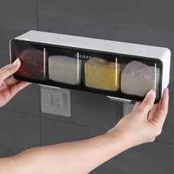 The Culinary Kit Küche & Esszimmer-An der Wand montiertes Gewürzregal – Organizer und Aufbewahrungslösung für Gewürzgläser