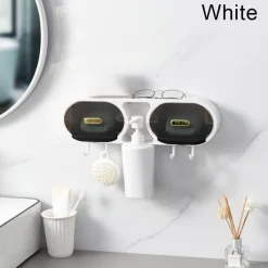 The Blissful Bath Badezimmer-An der Wand montiertes, wasserdichtes Badezimmer-Aufbewahrungsregal – eine organisierte Regallösung