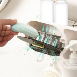 The Blissful Bath Badezimmer-An der Wand montiertes, wasserdichtes Badezimmer-Aufbewahrungsregal – eine organisierte Regallösung