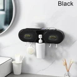 The Blissful Bath Badezimmer-An der Wand montiertes, wasserdichtes Badezimmer-Aufbewahrungsregal – eine organisierte Regallösung