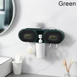 The Blissful Bath Badezimmer-An der Wand montiertes, wasserdichtes Badezimmer-Aufbewahrungsregal – eine organisierte Regallösung