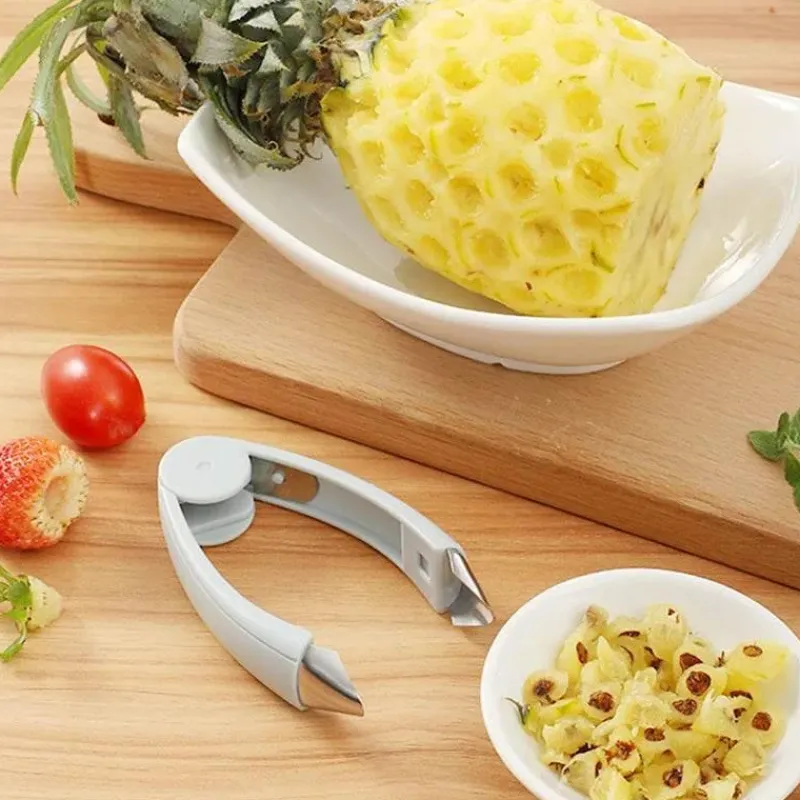 Tom Küche & Esszimmer-Ananasschäler, Erdbeerkernentferner – Obst-Küchenwerkzeuge
