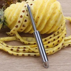 Tom Küche & Esszimmer-Ananasschälmesser – V-förmiges Edelstahlwerkzeug