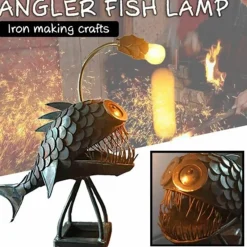 Comfort u0026 Style Beleuchtung-Anglerfisch-Schreibtischlampe – Kreatives Eisen-Dekorlicht