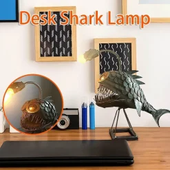 Comfort u0026 Style Beleuchtung-Anglerfisch-Schreibtischlampe – Kreatives Eisen-Dekorlicht