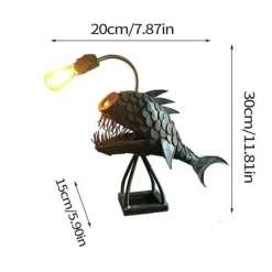 Comfort u0026 Style Beleuchtung-Anglerfisch-Schreibtischlampe – Kreatives Eisen-Dekorlicht