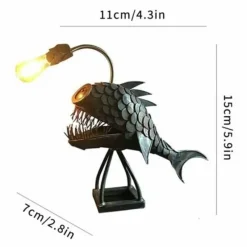 Comfort u0026 Style Beleuchtung-Anglerfisch-Schreibtischlampe – Kreatives Eisen-Dekorlicht