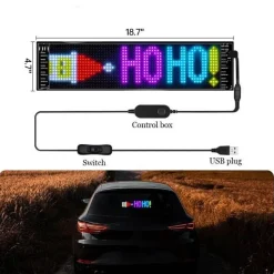 Wild u0026 Free Gear Autozubehör|Automobilindustrie-Anpassbares LED-Bluetooth-Autoschild - Fun Ride Display