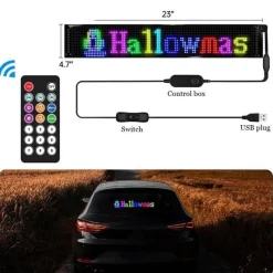 Wild u0026 Free Gear Autozubehör|Automobilindustrie-Anpassbares LED-Bluetooth-Autoschild - Fun Ride Display