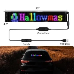 Wild u0026 Free Gear Autozubehör|Automobilindustrie-Anpassbares LED-Bluetooth-Autoschild - Fun Ride Display