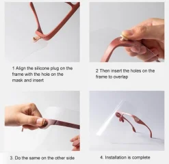 Deco Küche & Esszimmer-Antibeschlag-Gesichtsschutz zum Kochen – Transparenter Lebensmittelsicherheitsschutz