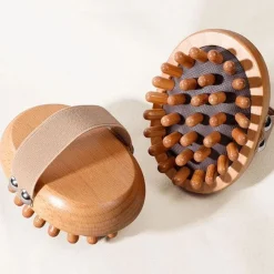 Tranquil Touch Massageprodukte|Gesundheits-Gadgets-Anti-Cellulite- und Kopfhautmassagebürste aus Holz, beruhigender Spa-Kamm