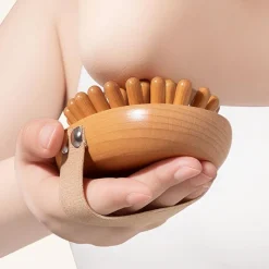 Tranquil Touch Massageprodukte|Gesundheits-Gadgets-Anti-Cellulite- und Kopfhautmassagebürste aus Holz, beruhigender Spa-Kamm