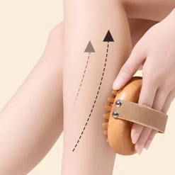 Tranquil Touch Massageprodukte|Gesundheits-Gadgets-Anti-Cellulite- und Kopfhautmassagebürste aus Holz, beruhigender Spa-Kamm