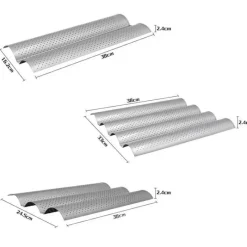 Tom Küche & Esszimmer-Antihaft-Baguetteform - 4-Rillen-Backblech