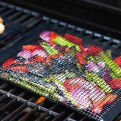 Adventure Basecamp Camping Im Freien|Outdoor-Artikel-Antihaftbeschichtete BBQ-Grillmatte – wiederverwendbares Grillzubehör