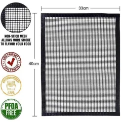 Adventure Basecamp Camping Im Freien|Outdoor-Artikel-Antihaftbeschichtete BBQ-Grillmatte – wiederverwendbares Grillzubehör