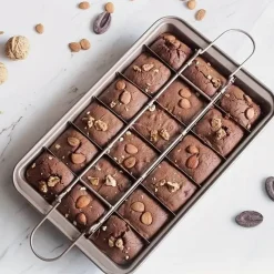 Decor Küche & Esszimmer-Antihaftbeschichtete Brownie-Pfanne – Brisé-Backblech für einfaches Herauslösen