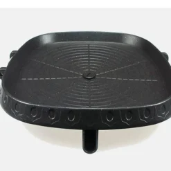 Elegance at the Table Küche & Esszimmer-Antihaftbeschichtete koreanische BBQ-Grillpfanne – doppellagig, für drinnen und draußen