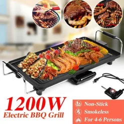 Deco Küche & Esszimmer-Antihaftbeschichteter Elektrogrill für den Innenbereich – rauchfreies, einfaches Kochgerät