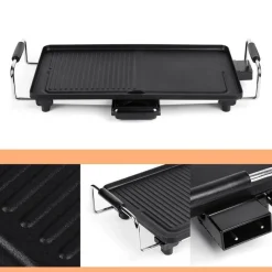 Deco Küche & Esszimmer-Antihaftbeschichteter Elektrogrill für den Innenbereich – rauchfreies, einfaches Kochgerät