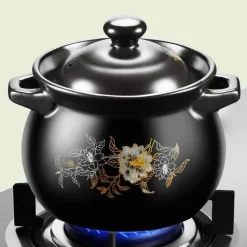 Elegance at the Table Küche & Esszimmer-Antihaftbeschichteter Schmortopf aus Keramik – vielseitiger Suppentopf für die Hausmannskost