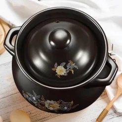 Elegance at the Table Küche & Esszimmer-Antihaftbeschichteter Schmortopf aus Keramik – vielseitiger Suppentopf für die Hausmannskost