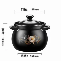 Elegance at the Table Küche & Esszimmer-Antihaftbeschichteter Schmortopf aus Keramik – vielseitiger Suppentopf für die Hausmannskost