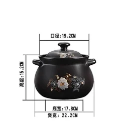 Elegance at the Table Küche & Esszimmer-Antihaftbeschichteter Schmortopf aus Keramik – vielseitiger Suppentopf für die Hausmannskost