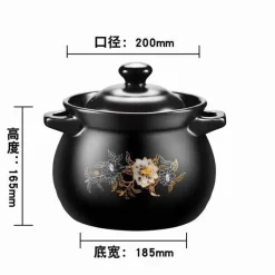 Elegance at the Table Küche & Esszimmer-Antihaftbeschichteter Schmortopf aus Keramik – vielseitiger Suppentopf für die Hausmannskost