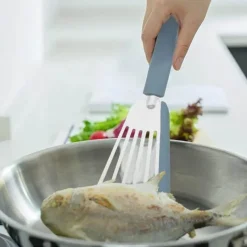 Tom Küche & Esszimmer-Antihaftbeschichteter Silikonspatel – Kochwender aus Stahl