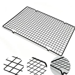 Tom Küche & Esszimmer-Antihaftbeschichtetes Kühlgitter aus Edelstahl für Desserts und Gebäck