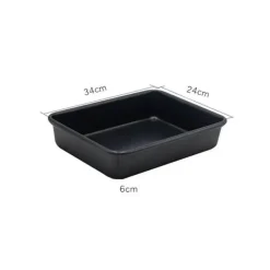 Tom Küche & Esszimmer-Antihaftbeschichtetes Kuchenbackblech aus Karbonstahl, langlebiges Backgeschirr für perfekte Brotformen