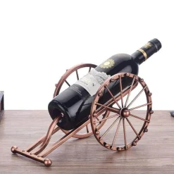 Timeless Touch Küche & Esszimmer-Antiker Kanonen-Weinhalter - Vintage Dekoratives Weinregal