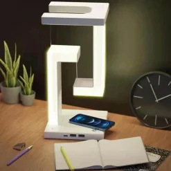 The Decor Haven Gadgets Für Zuhause|Beleuchtung-Anti-Schwerkraft-Nachtlampe mit kabelloser Aufladung – Modernes Wohndekor