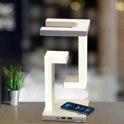 The Decor Haven Gadgets Für Zuhause|Beleuchtung-Anti-Schwerkraft-Nachtlampe mit kabelloser Aufladung – Modernes Wohndekor