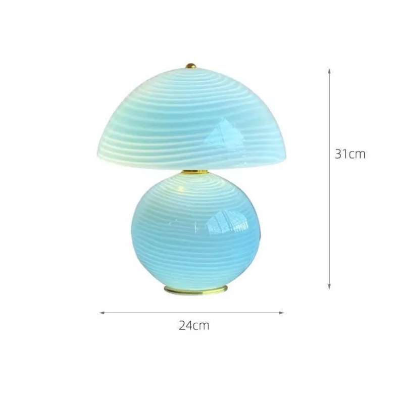 The Light Loft Beleuchtung-Aquamarine Tischlampe - Elegante Wohnbeleuchtung Dekor