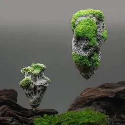 Willow u0026 Whim Haustierzubehör-Aquarium-Dekor – Thema „Fliegende Felsen, Meer, Berge“