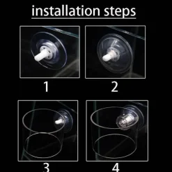 Furry Haven Haustierzubehör|Reinigungswerkzeuge Für Haustiere-Aquarium-Fischfutterspender - Transparentes Saugwerkzeug