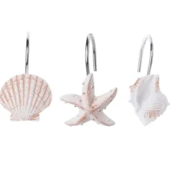 Aqua Essence Badezimmer-Archipelago Shower Curtain Hooks - Decorative Bathroom Accessories