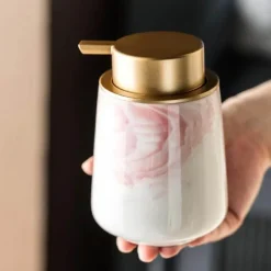 Aqua Essence Badezimmer-Areca Ceramic Soap Dispenser - Stylish Bathroom Accessory